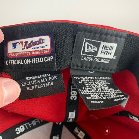 Los Angeles Angels MLB Red New Era 39Thirty Stretch Fitted Hat Mens L/XL New - Picture 5 of 5